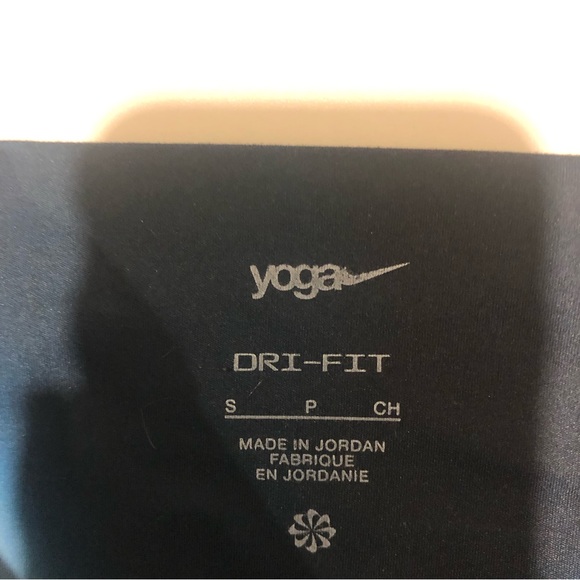 Nike Dri-Fit Yoga Pants Womens size Small Light and Dark Blue - Picture 4 of 7